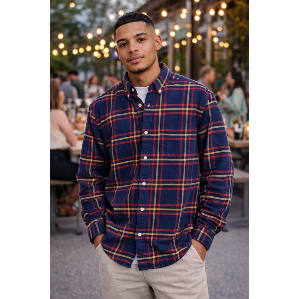 LL Bean Button Down Long Sleeve Shirt Men's XL Slim Fit
